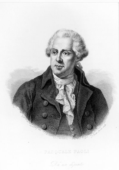 Pasquale vagy Pascal Paoli (1725 - 1807), Patriote Corsica portréja. alkotó: Unknown artist