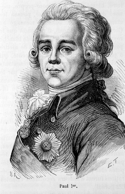 I. Petrovics Pál (1754-1801), Oroszország cárjának portréja alkotó: Unknown artist