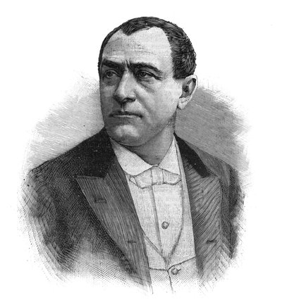 Paulus (Jean Paul (Jean-Paul) Habans) francia énekes (1845-1908) portréja - Metszet a 19. század végéről alkotó: Unknown artist