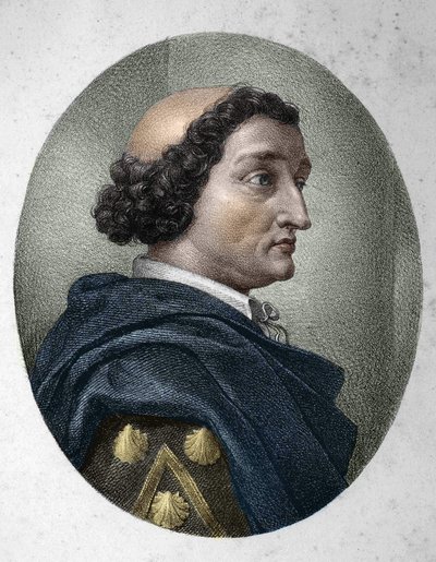 Philippe de Comines (Comines vagy Comines) (1447-1511) francia rovatvezető portréja. századi metszet. alkotó: Unknown artist