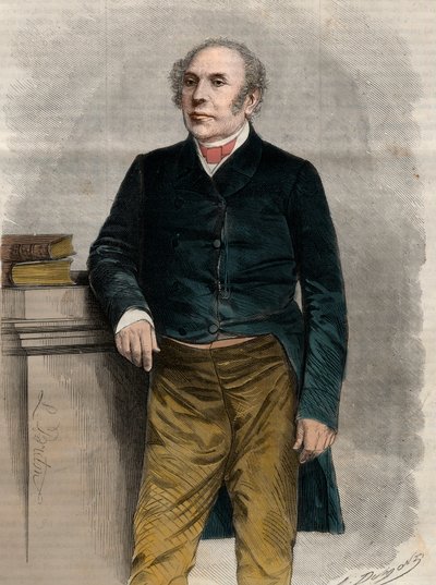 Pierre Antoine (Pierre-Antoine) Berryer (1790-1868) (Berryer Jr.) francia jogász és politikus portréja. Metszet a „The Universe illustrious”-ba alkotó: Unknown artist
