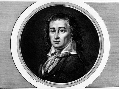 Pierre Gaspard Chaumette (1763-1794) francia politikus portréja. Metszet a „” A francia forradalom történelmi festményeinek teljes gyűjteménye, három kötetben.””” 1804. alkotó: Unknown artist
