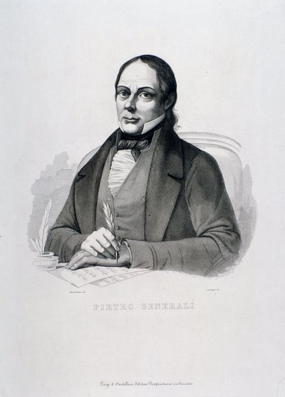 Pietro Generali portréja (metszet) alkotó: Unknown artist