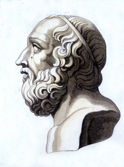 Platón portréja (-428; -348). alkotó: Unknown artist
