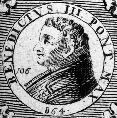 Benedek pápa portréja vagy Benedek 3. alkotó: Unknown artist