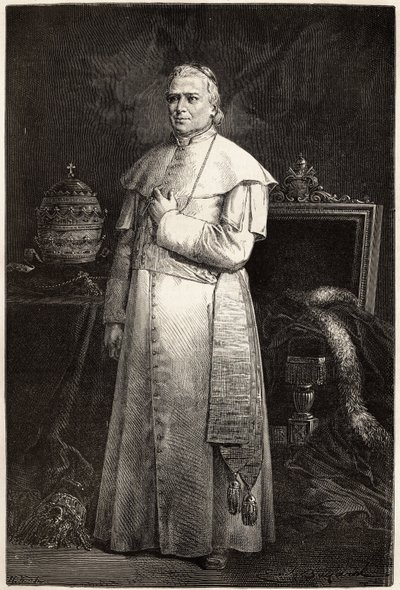 Pius pápa portréja (Giovanni Maria Mastai Ferretti alkotó: Unknown artist
