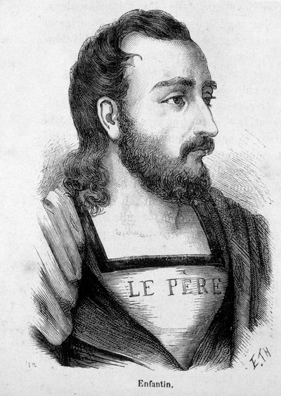 Prosper Barthelemy Enfantin (1796-1864) francia mérnök és szocialista portréja, a szent-szimonizmus (Szent Simonizmus) terjesztője. alkotó: Unknown artist