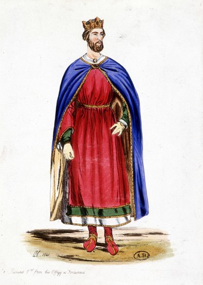 I. Richárd angol portréja, sd. 12. század alkotó: Unknown artist