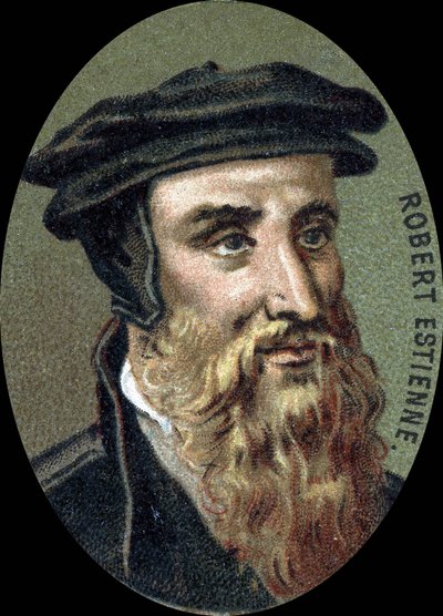 Robert Estienne (1503-1559) francia nyomdász portréja. alkotó: Unknown artist