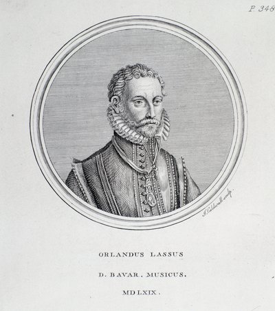 Roland de Lassus portréja (metszet alkotó: Unknown artist