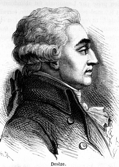 Romain Deseze vagy De Seze (1748-1828), XVI. Lajos ügyvédjének portréja a tárgyalása alatt. alkotó: Unknown artist