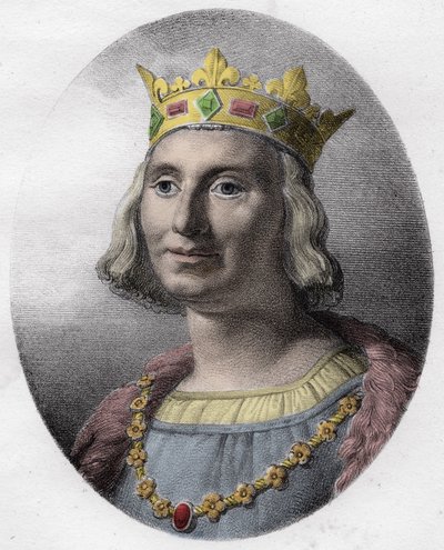 Szent Lajos portréja (Saint-Louis, IX. Lajos (1214-1270) – IX. Szent Lajos (1214-70) francia király – alkotó: Unknown artist