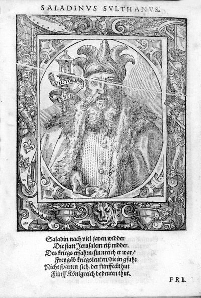 F Saldin (1138-1193) portréja (Salih Al Din Yusuf Al Ayyubi (Al Ayoubi). alkotó: Unknown artist