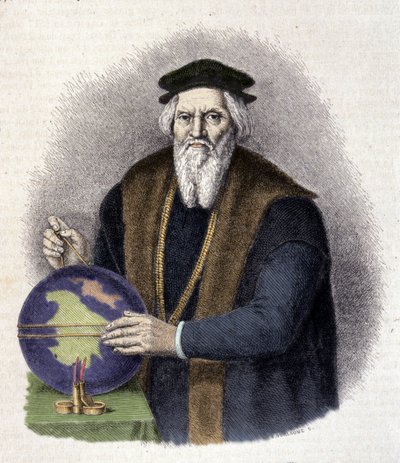 Sebastien Cabot (1476-1557) olasz navigátor portréja. (Sebastiano Caboto). alkotó: Unknown artist