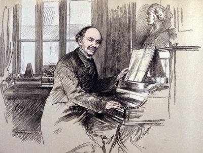 Sir Julius BENEDEK (1804-1885) portréja. Német származású zeneszerző és karmester volt, Angliában lakott. alkotó: Unknown artist