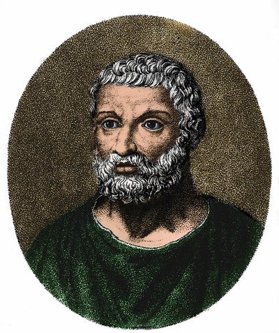 Thales de Milet portréja (gr. Thales) v. -625 - v. -546 alkotó: Unknown artist