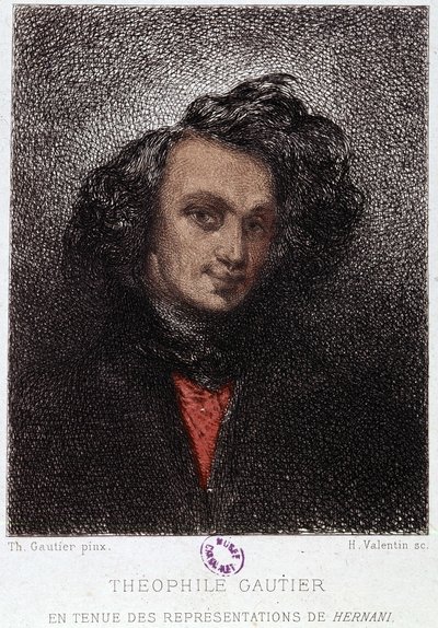 Victor Hugo Théophile Gautier portréja Hernaniban. 19. század. alkotó: Unknown artist
