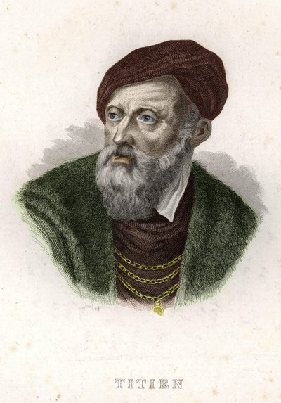 Tiziano Vecellio (A Tizian) portréja (1490-1576) alkotó: Unknown artist