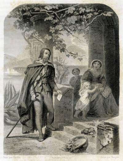 Torquato Tasso portréja, francia nyelven Le Tasse (1544 - 1595). alkotó: Unknown artist