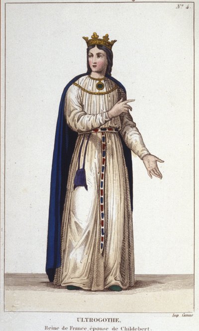 Ultrogothe francia királynő és Childebert felesége portréja 1. alkotó: Unknown artist