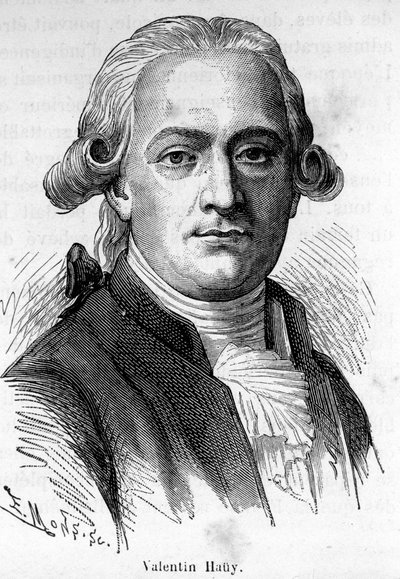 Valentin Hauy francia pedagógus (1745-1822) portréja, aki a vakok nevelésének szentelte magát. alkotó: Unknown artist