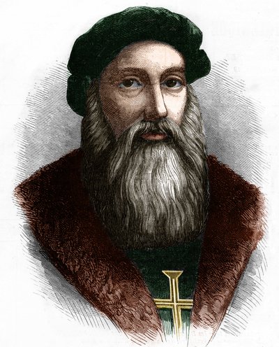 Vasco de Gama (1469-1524) portugál navigátor portréja. alkotó: Unknown artist