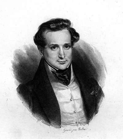 Victor Hugo portréja, Pollet rézkarca, sd. 19. század alkotó: Unknown artist
