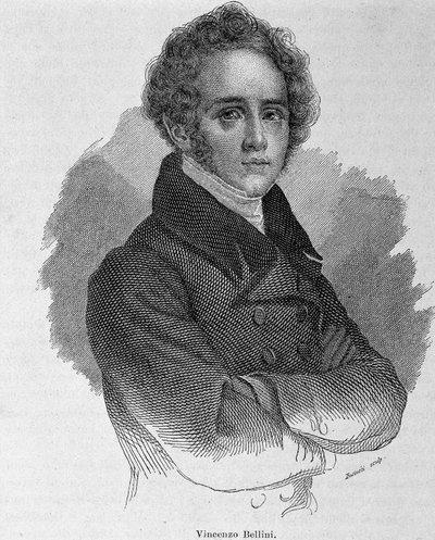 Vincenzo Bellini (1801-1835) olasz zeneszerző portréja. alkotó: Unknown artist