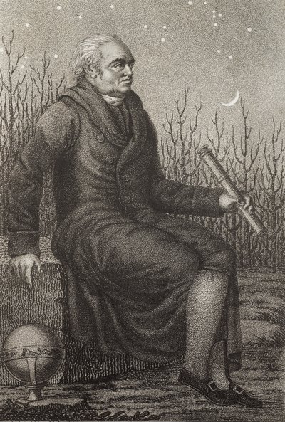 William Herschel (1738-1822) német származású brit csillagász portréja - alkotó: Unknown artist