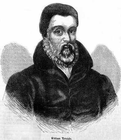 William Tyndale (Tindale) (1494-1536), walesi teológus és műfordító portréja. századi metszet. alkotó: Unknown artist