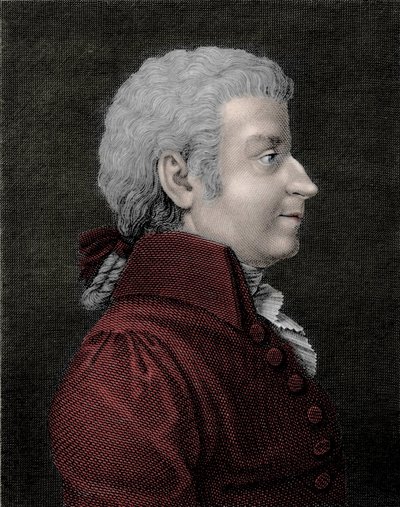 Wolfgang Amadeus Mozart fiatal (1756-1791) zeneszerző portréja. alkotó: Unknown artist