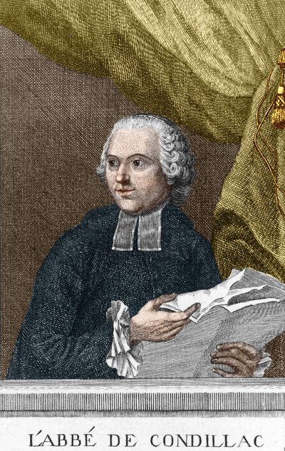 Etienne Bonnot de Condillac abbé (1715-1780) francia filozófus portréja alkotó: Unknown artist
