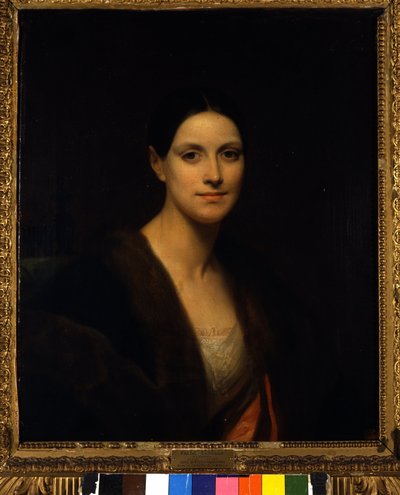 Fanny Elssler osztrák táncosnő (1810-1884) névtelen festményének portréja. 19. századi Museo della Scala Milánó Olaszország alkotó: Unknown artist