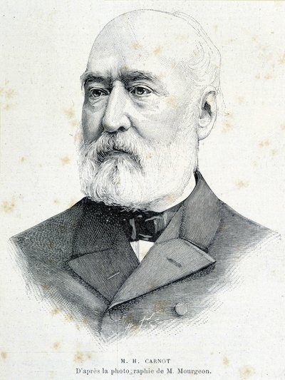 Lazare Hippolyte Carnot (1801-1888) francia politikus portréja. Metszet Mourgeon fényképe után. alkotó: Unknown artist