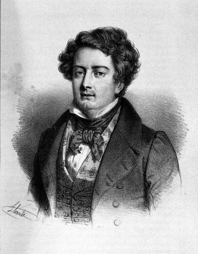 Adolphe Nourrit francia tenor (1802-1839) portréja. alkotó: Unknown artist