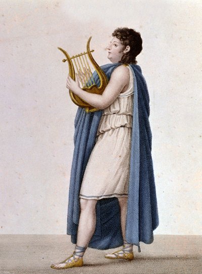 A francia tenor, Adolphe Nourrit (1802-1839) portréja Orpheusz szerepében Christof Glck azonos című művében. alkotó: Unknown artist
