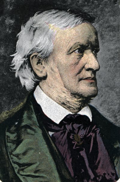Richard Wagner (1813-1883) német zeneszerző portréja 20. század eleji kromolitográfia alkotó: Unknown Artist