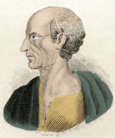 Antiszthenész (Kr. e. 444-365) görög filozófus portréja. alkotó: Unknown artist