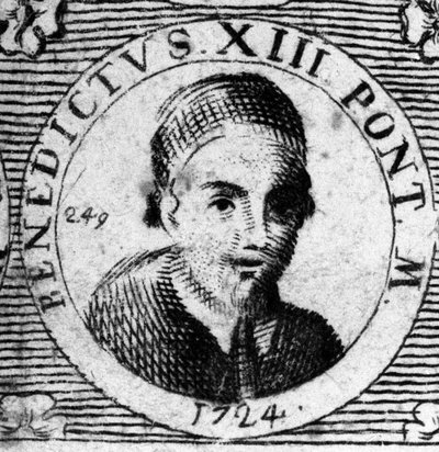 A pápa (1724-1730) portréja XIII. Benedek (1649-1730). alkotó: Unknown artist