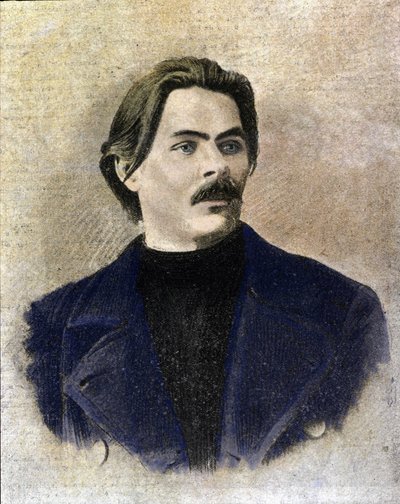 Maxim Gorki (Gorkij) orosz író (1868 - 1936) portréja. alkotó: Unknown artist
