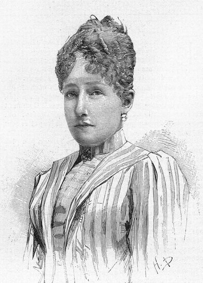 Stephanie belga hercegnő (1864-1945), II. Lipót belga lánya, Habsburg Rodolph felesége. alkotó: Unknown artist