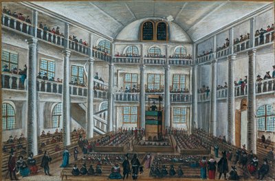 Charenton protestáns temploma, a Barátok könyvéből, Spira alkotó: Unknown artist