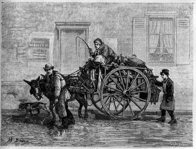 Rongyok: természeténél fogva rongyos rongy. Metszet a „The Journal of Youth”-ban alkotó: Unknown artist