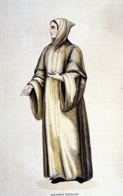 Vallási Feuillant, Citeaux-rend, Jean de La Barrière reformálta. századi metszet. alkotó: Unknown artist