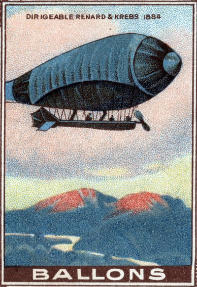 Renard és Krebs léghajó ballon alkotó: Unknown Artist