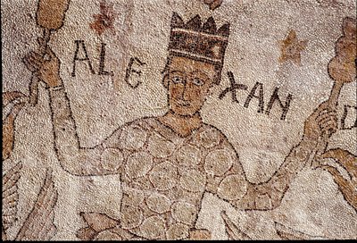 Nagy Sándor (Kr. e. 356-323), Macedoina királya és Perzsia hódítójának ábrázolása vette körül az indiai faunát India meghódítása során. Pantaleone (vagy Pantaleon alkotó: Unknown artist