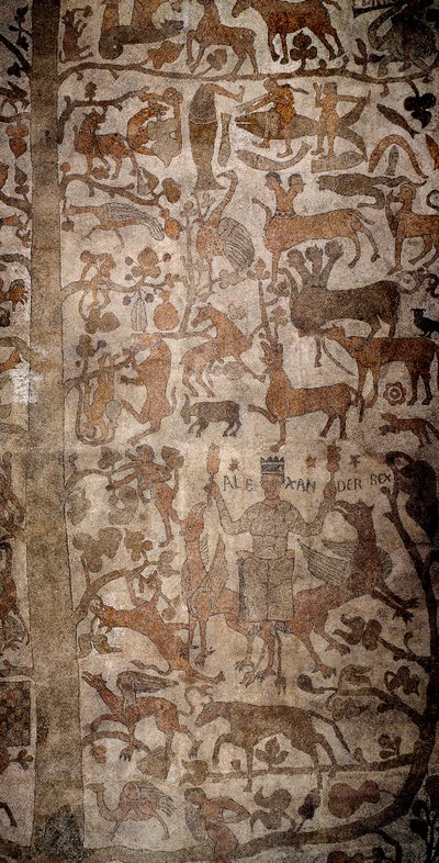 Nagy Sándor (Kr. e. 356-323), Macedoina királya és Perzsia hódítója az indiai faunát India, Vízözön, Deucalion és Pyrrha meghódítása során vette körül. Pantaleone (vagy Pantaleon alkotó: Unknown artist