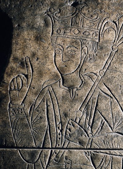 Sanchez II Garcia (1010-1029), kasztíliai gróf ábrázolása. Alacsony domborműves szobrok a San Salvador-kolostor sírján, Onában (Spanyolország). alkotó: Unknown artist