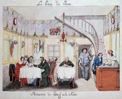 Étterem Csarnok „” Marha a divatban”” 1820. sz alkotó: Unknown artist