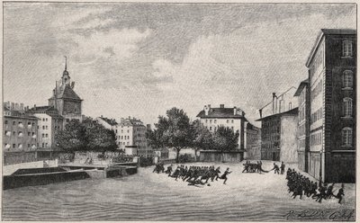 Genfi forradalom 1846. október 7. és 8. között (fazyst forradalom): St Gervais védelme 1846. október 7-én - Place de Bel Air és Ponts-de-l